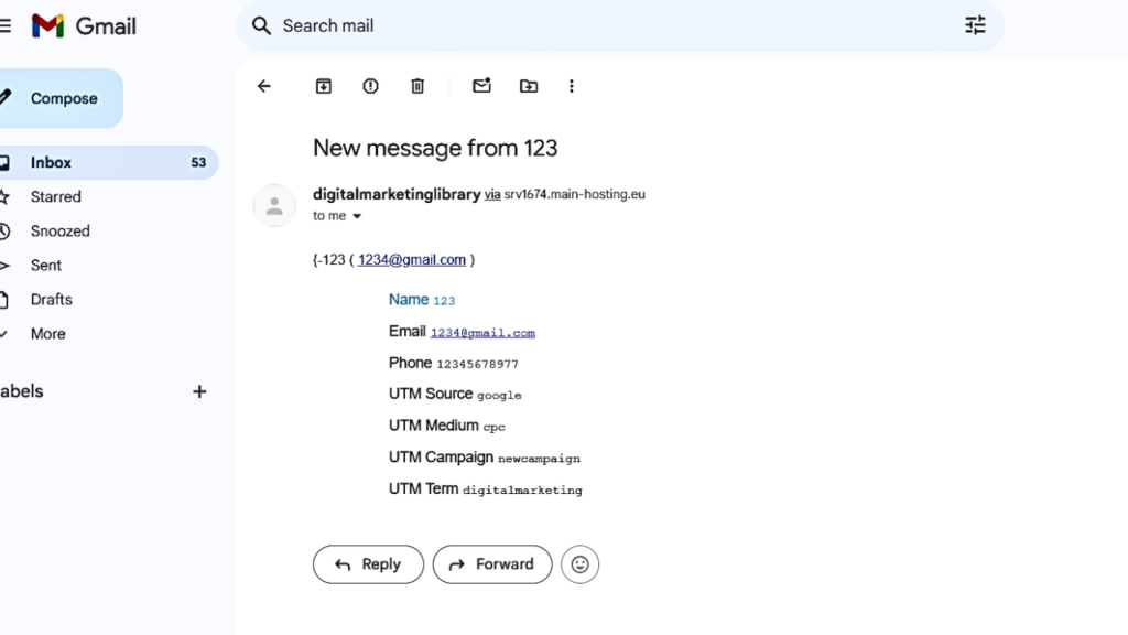 email dashboard image